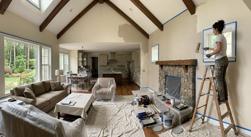 Vaulted Ceiling Painting in Wilmington, NC